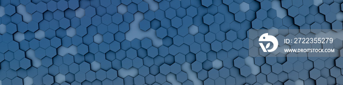 blue hexagon background