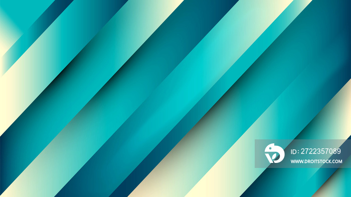 Modern geometric background in teal color