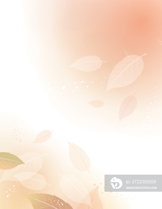 soft background of autumn leaves