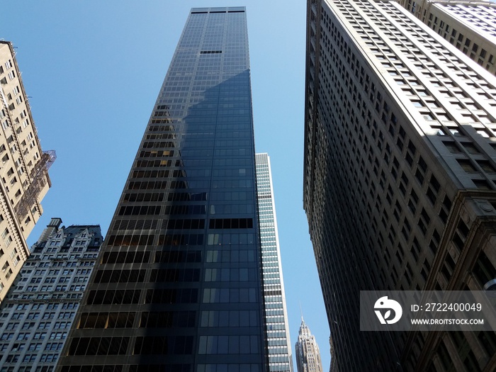 tall buildings or sky scrapers in New York city