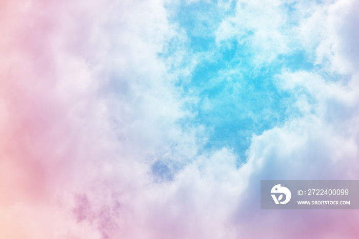 sun and cloud background with a pastel color