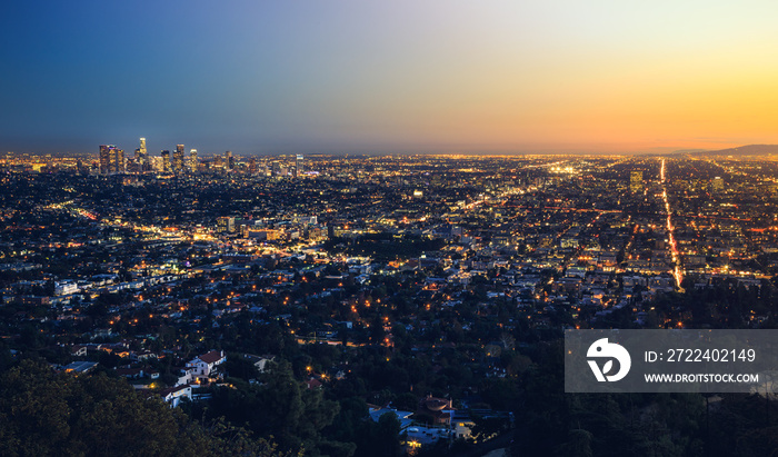 Los Angeles Cityscape at Dusk