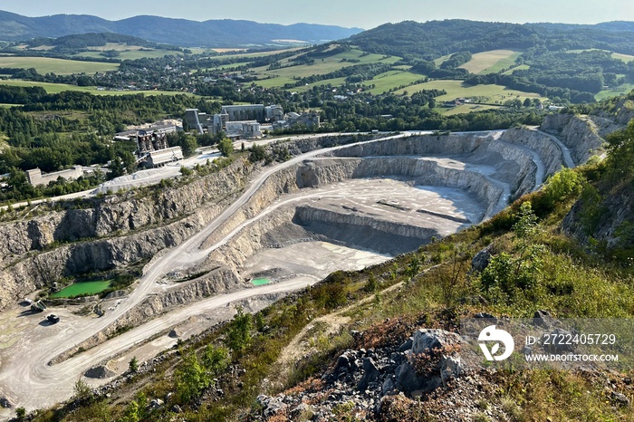 view of the Kotouc limestone quarry