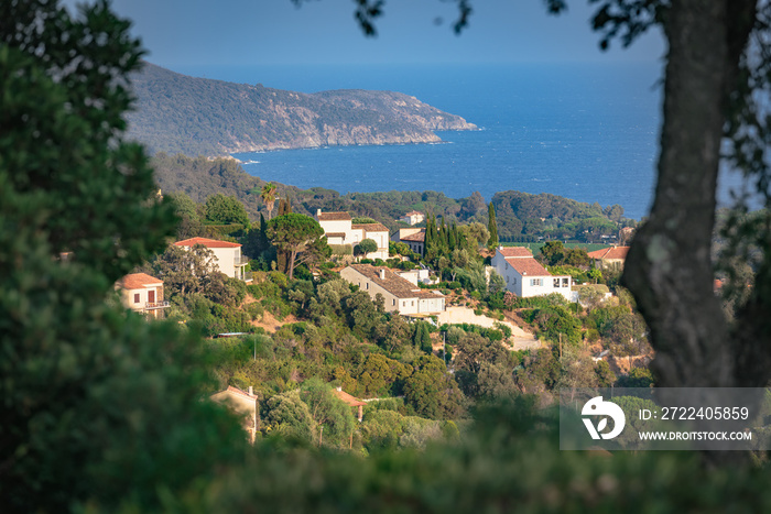 French riviera,  a bay - view from the hill in La Croix Valmer