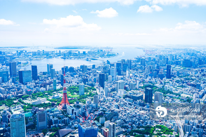 東京タワー・空撮写真