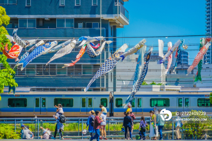 5月の鯉のぼり（反町公園）