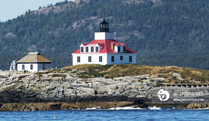 Egg Rock Lighthouse in Bar Harbor, Maine