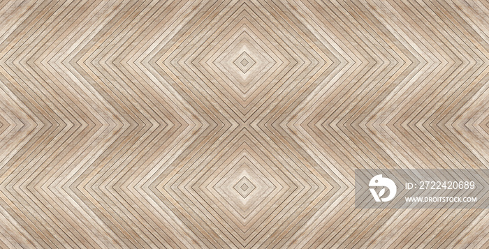 Plancher bois brut  façon chevrons marqueterie