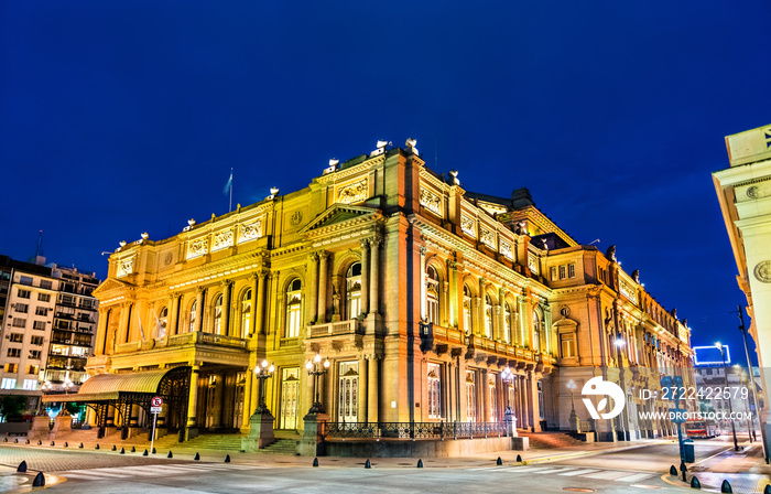 Teatro Colon at Plaza Lavalle in Buenos Aires, Argentina