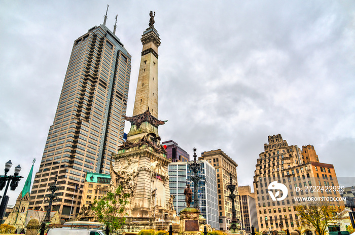 Soldiers and Sailors Monument in Indianapolis - Indiana, United States