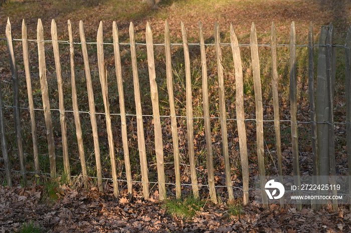 chestnut wood fence