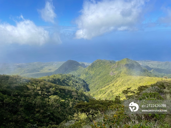 Vue Panoramique Montagne Pelée Martinique Caraïbes