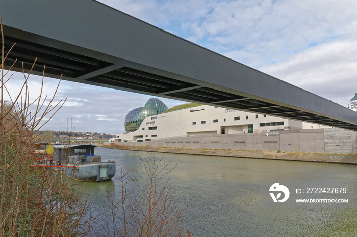 Boulogne-Billancourt, Paris Area, France - La Seine Musicale building on Ile Seguin