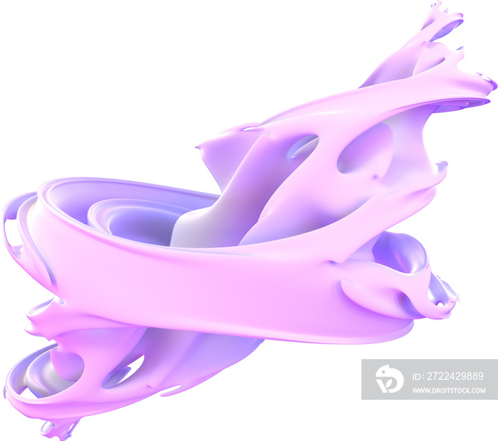 Fluid 3d Abstract Fluid Smooth Fractal Sculpture Shape