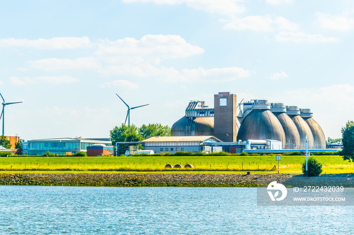 Modern biogas factory in Bremen, Germany