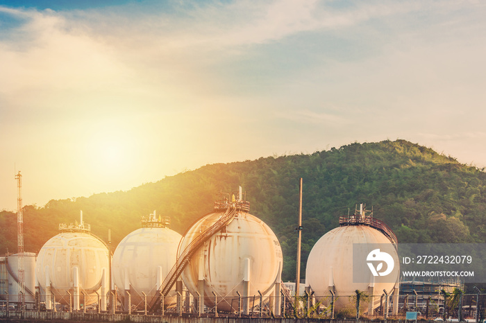 LPG gas storage sphere tanks in Thailand