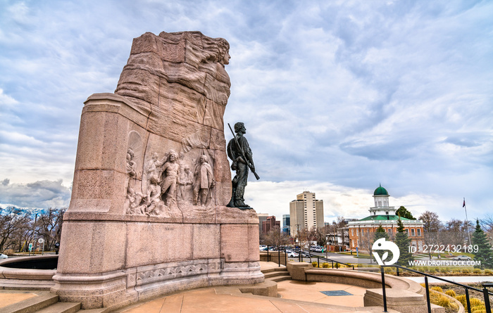 Mormon Battalion Monument in Salt Lake City, United States