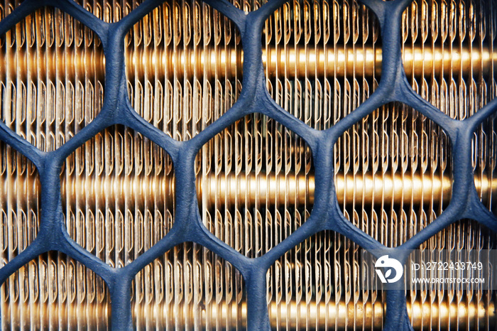 texture of Cooling pad for Air Conditioners made from brass