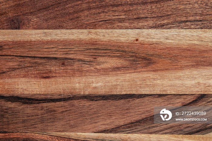 Acacia wood background close up - rich grain texture