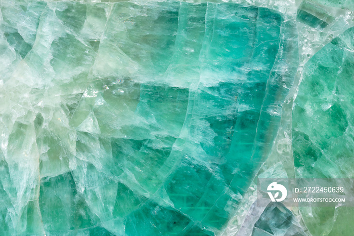 Green Fluorite stone background, natural texture in fresh color as part of your design work.