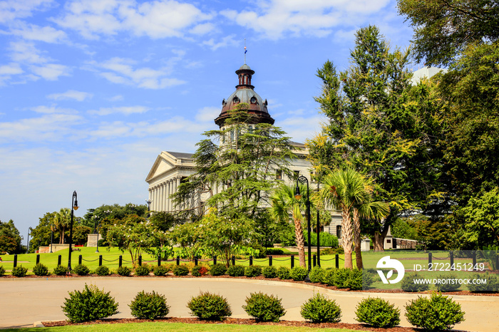 The South Carolia State Capitol building in Columbia. Built in 1855 in the Greek Revival style.