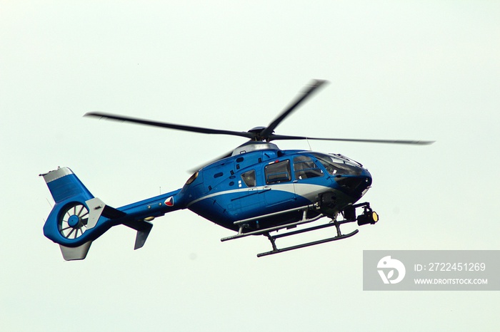 Isolated  helicopter with Czech flag on white background.A flying helicopter with Czech flag on a white background.