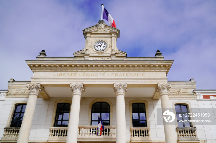 town Arcachon city hall in gironde Aquitaine