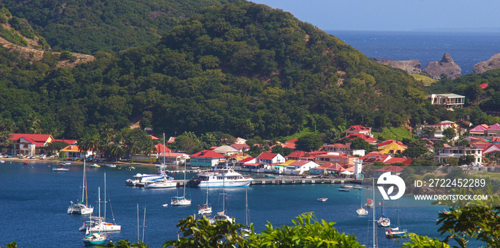 Atterrissage baie de terre-de-haut, les saintes