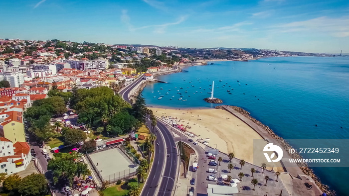 Vista Panorâmica da Vila de Paço de Arcos em Oeiras Portugal