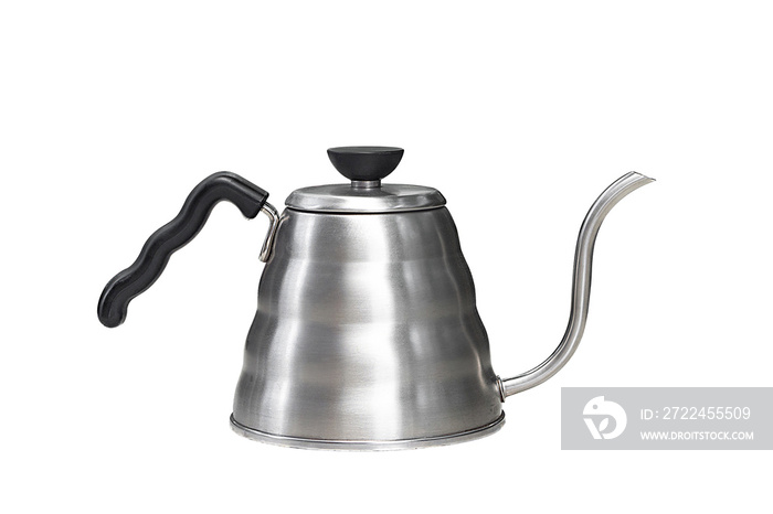 Coffee drip kettle isolated on white background with clipping path.