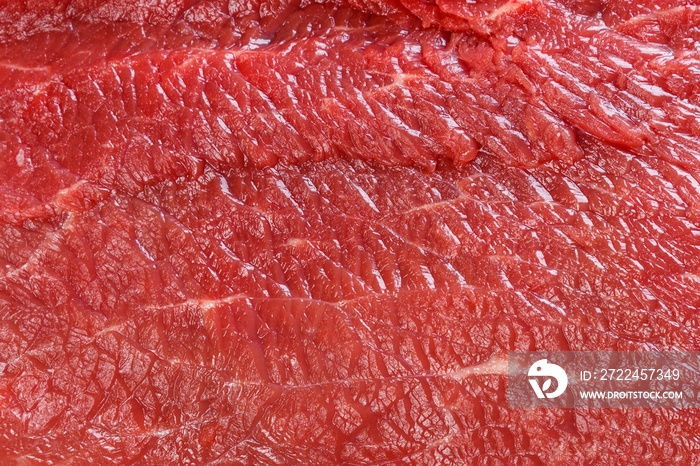 Raw red beef meat macro texture or background