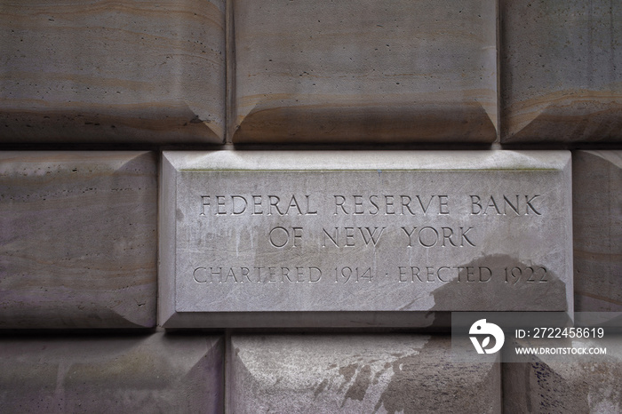 Sign table of the Federal Reserve Bank of New York