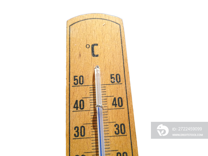 Detail of thermometer shows high temperature of over 35 in summer transparent png