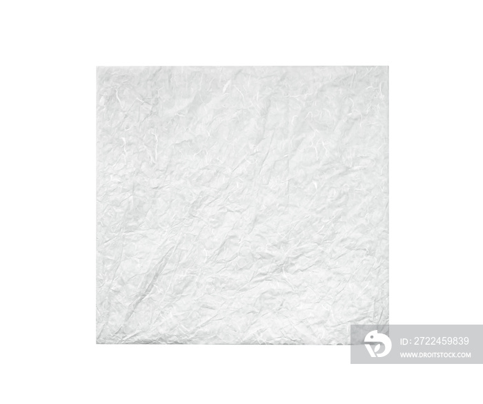 Grey sa paper wrinkle board texture in seamless pattern isolated on white background , clipping path handmade