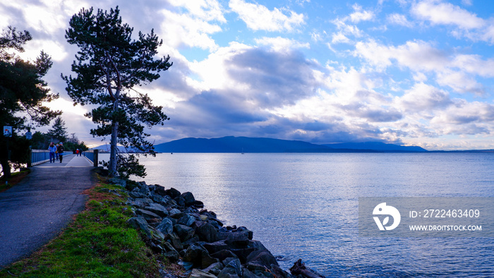 Waterfront park in Bellingham, Washington, in December