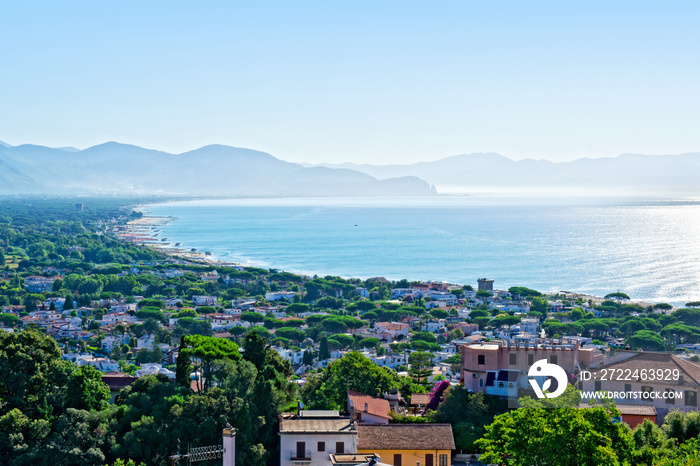 View of San Felice Circeo, Italy