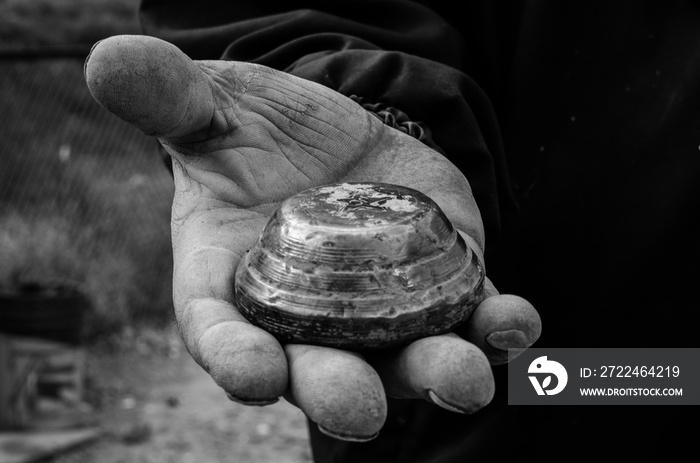 man in black and white gwhit tejo traditional sport colombia