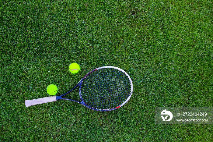 tennis ball on green grass