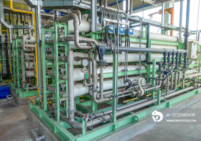 Reverse osmosis system equipment at industry zone