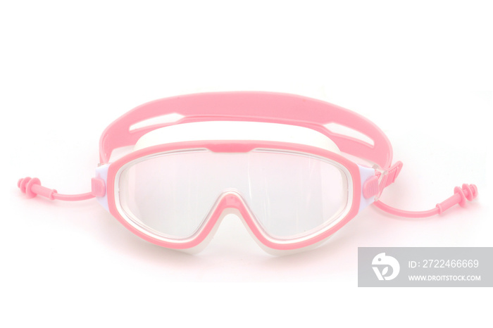 Glasses for swimming Isolated on a white background.