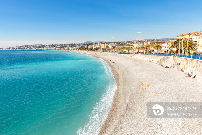 France Nice Mediterranean beach