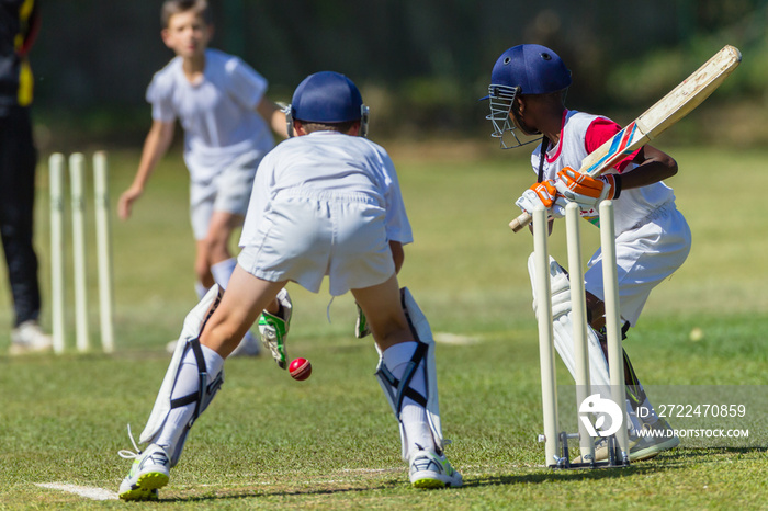 Cricket Juniors Game Action