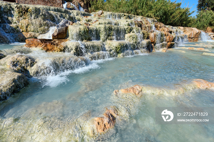 Natural spa Saturnia thermal baths, Italy