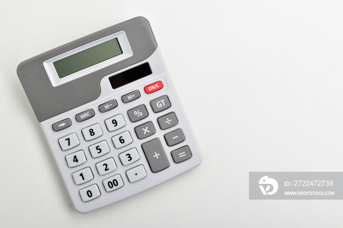 calculator isolated on white background.