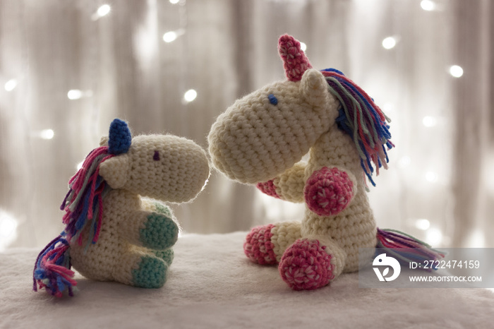 Crochet Unicorn Family