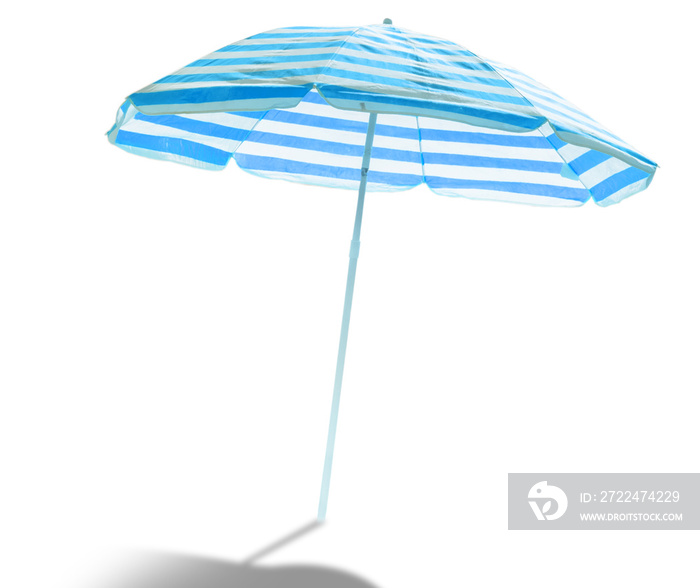 blue umbrella isolated on white background