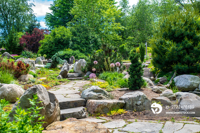 garden with flowers