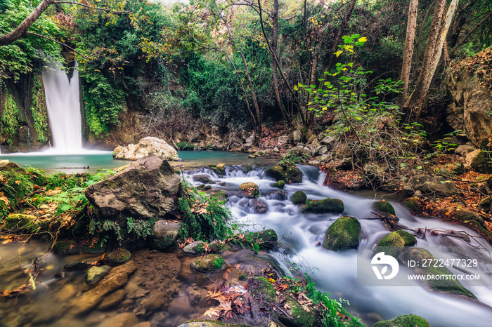 Waterfall Banias landscape