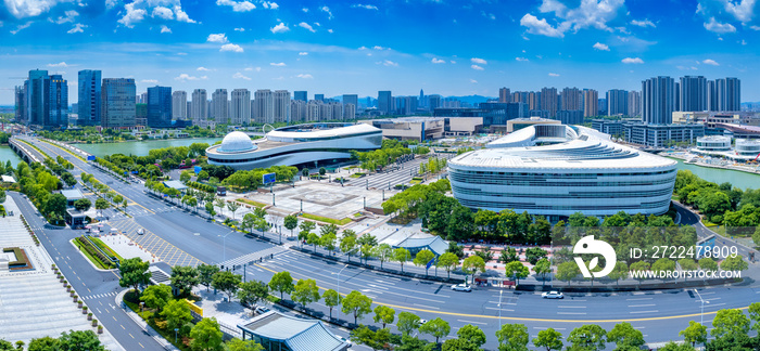 Urban Environment of Shaoxing Science and Technology Museum and Cultural Museum, Zhejiang Province, China