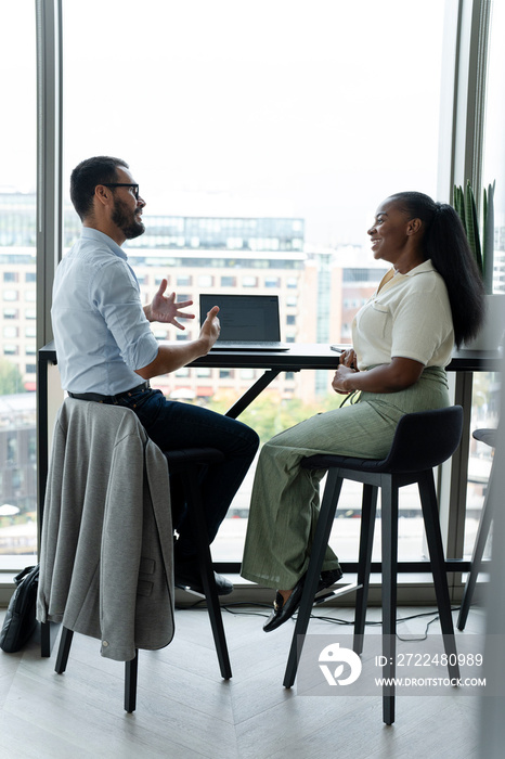 Business people having meeting in modern office